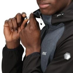 Regatta Arec III Heren Hiking Softshelljas - Grijs / Zwart / Wit -WarmeK Kleding Winkel arec iii heren hiking softshelljas grijs zwart wit 5