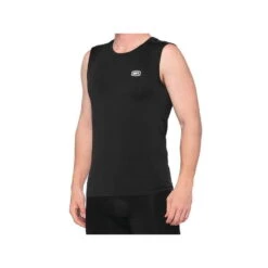 100% Basecamp Base Layer Mouwloze Jersey - Zwart