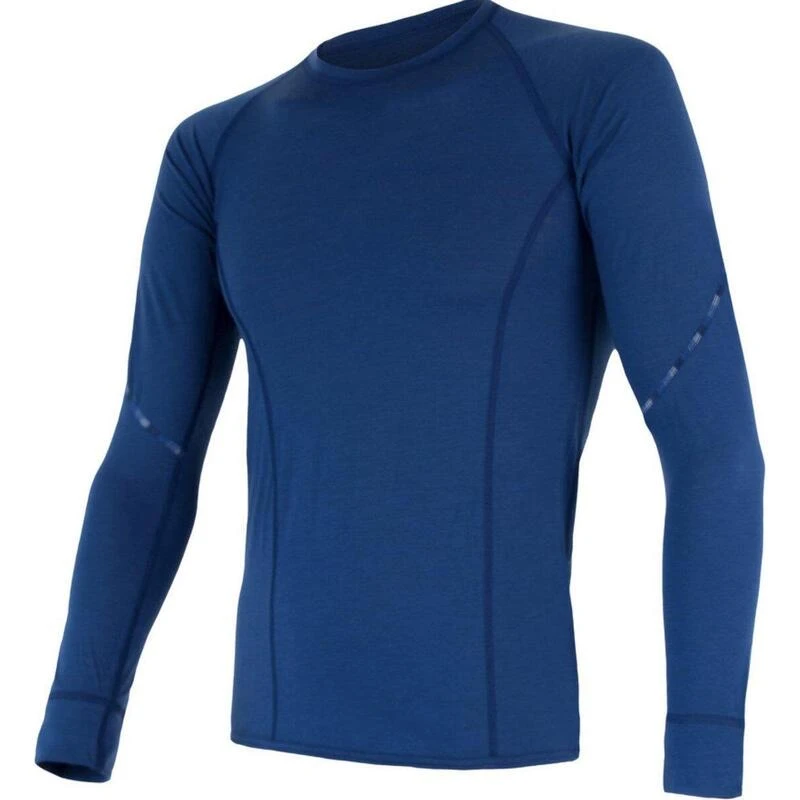 Baselayer Merino Air Tee Outdoor Heren Lange Mouw Blauw Medium 5 Baselayer Merino Air Tee Outdoor Heren Lange Mouw Blauw Medium - Afbeelding 3