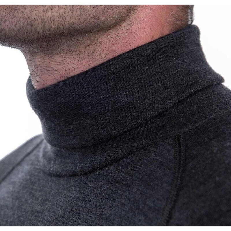 Baselayer Merino Bold Outdoor Heren Lange Mouw Roll Neck Anthraciet Large 4 Baselayer Merino Bold Outdoor Heren Lange Mouw Roll Neck Anthraciet Large - Afbeelding 2