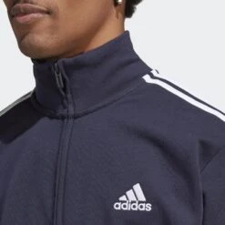 ADIDAS Basic 3-Stripes French Terry Trainingspak -WarmeK Kleding Winkel basic 3 stripes french terry trainingspak 4