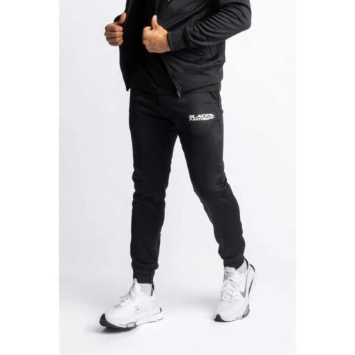 Black Panther Jogger Broek Fitness Slim Fit - Heren - Zwart -WarmeK Kleding Winkel black panther jogger broek fitness slim fit heren zwart