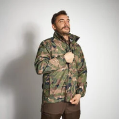 WATERDICHTE JAGERSJAS 100 -WarmeK Kleding Winkel camouflage regenjas voor de jacht 100 5