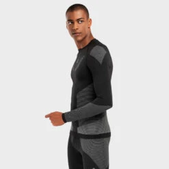 Compressie Shirt Wintersport SIROKO Snow Dune Zwart Heren -WarmeK Kleding Winkel compressie shirt wintersport siroko snow dune zwart heren 2