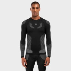 Compressie Shirt Wintersport SIROKO Snow Dune Zwart Heren