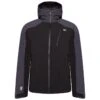 Dare 2b Diluent III Heren Hiking Waterdichte Jas - Zwart Grijs -WarmeK Kleding Winkel diluent iii heren hiking waterdichte jas zwart grijs