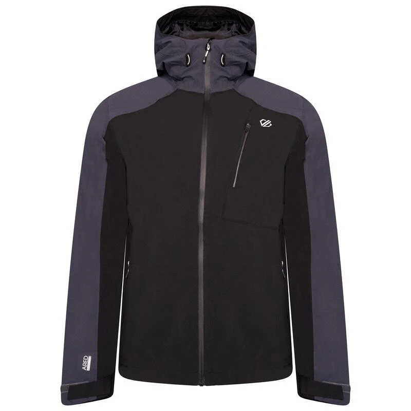 Dare 2b Diluent III Heren Hiking Waterdichte Jas - Zwart Grijs 3 Dare 2b Diluent III Heren Hiking Waterdichte Jas - Zwart Grijs