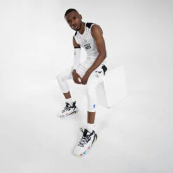 Driekwart Basketbaltight Voor Heren/dames NBA Los Angeles Lakers 500 -WarmeK Kleding Winkel driekwart basketbaltight voor herendames nba brooklyn nets 500 wit 5