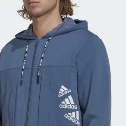 ADIDAS Essentials BrandLove Fleece Ritshoodie -WarmeK Kleding Winkel essentials brandlove fleece ritshoodie 3