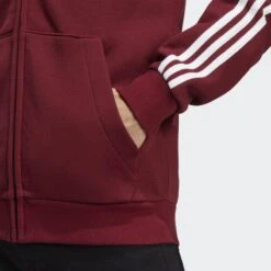 ADIDAS Essentials Fleece 3-Stripes Ritshoodie -WarmeK Kleding Winkel essentials fleece 3 stripes ritshoodie 4