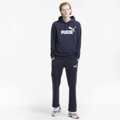 Essentials Hoodie Met Groot Logo Heren PUMA -WarmeK Kleding Winkel essentials hoodie met groot logo heren puma 3