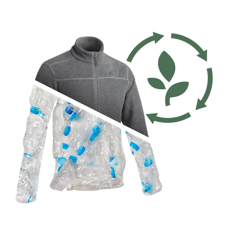 Quechua Fleece Jas Voor Wandelen Heren MH120 5 Quechua Fleece Jas Voor Wandelen Heren MH120 - Afbeelding 3