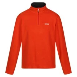 Regatta Geweldig Voor Buiten Heren Thompson Half Zip Fleece Sweater (Zwart)
