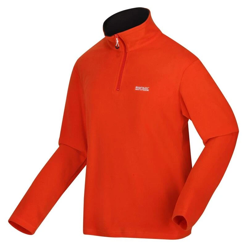 Regatta Geweldig Voor Buiten Heren Thompson Half Zip Fleece Sweater (Zwart) 6 Regatta Geweldig Voor Buiten Heren Thompson Half Zip Fleece Sweater (Zwart) - Afbeelding 4