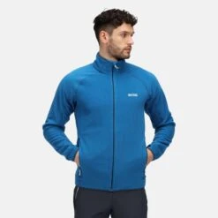 Regatta Hadfield Wandelfleece Met Volledige Rits Voor Heren - Blauw -WarmeK Kleding Winkel hadfield wandelfleece met volledige rits voor heren blauw 4