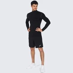Haut Couche De Base à Col Montant Et Manches Longues Pour Hommes -WarmeK Kleding Winkel haut couche de base a col montant et manches longues pour hommes 3