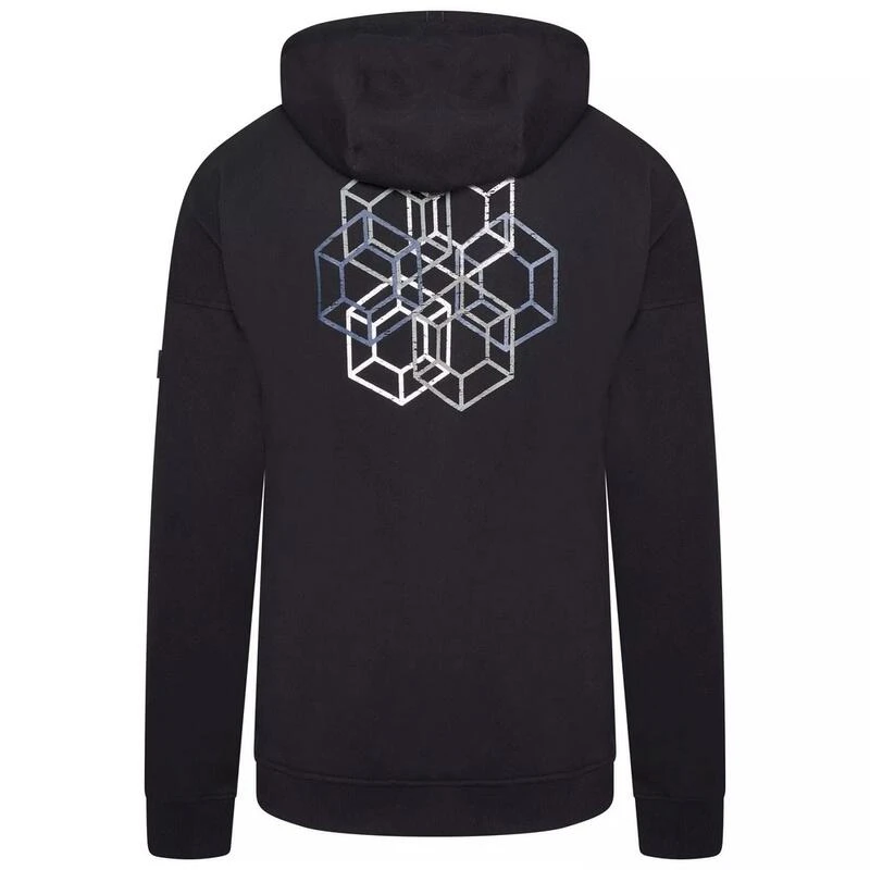 Dare 2b Heren Distinctly Geometric Hoodie (Zwart) 4 Dare 2b Heren Distinctly Geometric Hoodie (Zwart) - Afbeelding 2