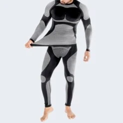 Heren Functioneel Ondergoed Set | Thermisch Ondergoed | Seamless | Zwart -WarmeK Kleding Winkel heren functioneel ondergoed set thermisch ondergoed seamless zwart 1