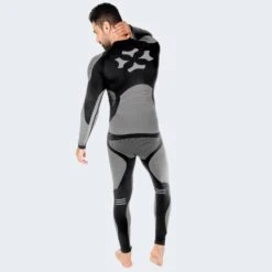 Heren Functioneel Ondergoed Set | Thermisch Ondergoed | Seamless | Zwart -WarmeK Kleding Winkel heren functioneel ondergoed set thermisch ondergoed seamless zwart 4