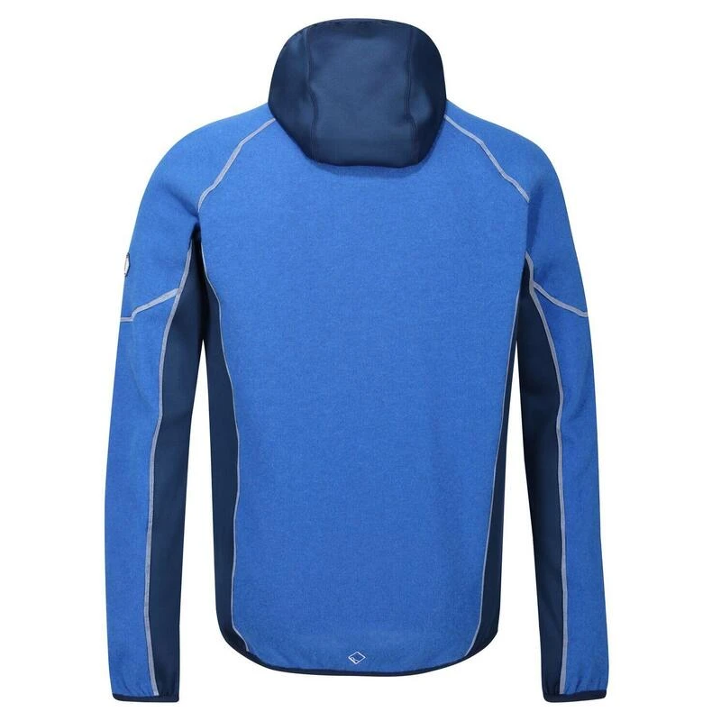 Regatta Heren Kniver Hooded Stretch Fleece (Oxford/Pruisisch Blauw) 4 Regatta Heren Kniver Hooded Stretch Fleece (Oxford/Pruisisch Blauw) - Afbeelding 2