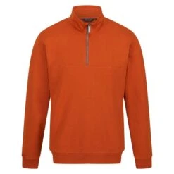 Regatta Heren Taron Half Zip Fleece (Stralende Pure Sinaasappel)