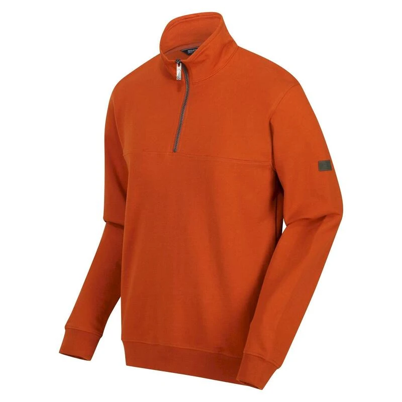 Regatta Heren Taron Half Zip Fleece (Stralende Pure Sinaasappel) 5 Regatta Heren Taron Half Zip Fleece (Stralende Pure Sinaasappel) - Afbeelding 4