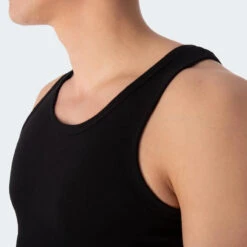 Herenonderhemd Set Van 4 | Naadloze Tanktop | Axis Shirt | Zwart -WarmeK Kleding Winkel herenonderhemd set van 4 naadloze tanktop axis shirt zwart 4