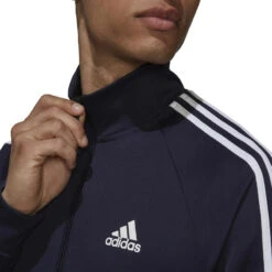 ADIDAS HERENTRAININGSPAK VOOR CARDIOFITNESS BLAUW -WarmeK Kleding Winkel herentrainingspak voor cardiofitness blauw 4