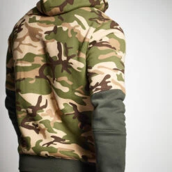 Jachthoodie 500 Camouflage Halftone -WarmeK Kleding Winkel hoodie 500 tweekleurig kaki camouflage 7