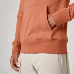 Hoodie Voor Heren 500 Essentials -WarmeK Kleding Winkel hoodie voor heren 500 essentials sepia 2