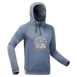 Quechua Hoodie Voor Wandelen Heren NH150 1/2 Rits