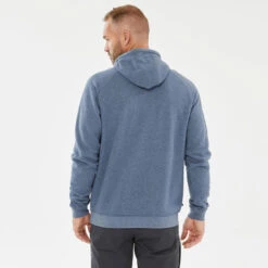 Quechua Hoodie Voor Wandelen Heren NH150 1/2 Rits -WarmeK Kleding Winkel hoodie voor wandelen heren nh150 12 rits 3