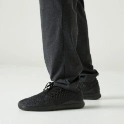 Joggingbroek Voor Fitness Heren Hoog Aandeel Katoen Recht Model 100 -WarmeK Kleding Winkel joggingbroek voor fitness heren 100 donkergrijs 4