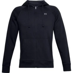 Kap Under Armour UA Rival Fleece FZ Hoodie, Zwart, Mannen