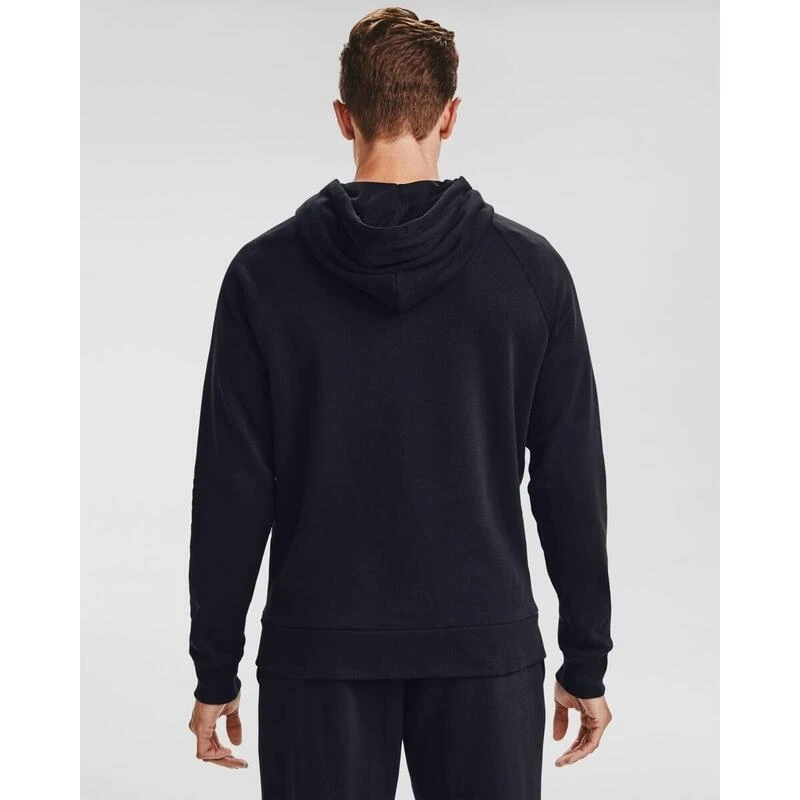 Kap Under Armour UA Rival Fleece FZ Hoodie, Zwart, Mannen 6 Kap Under Armour UA Rival Fleece FZ Hoodie, Zwart, Mannen - Afbeelding 4