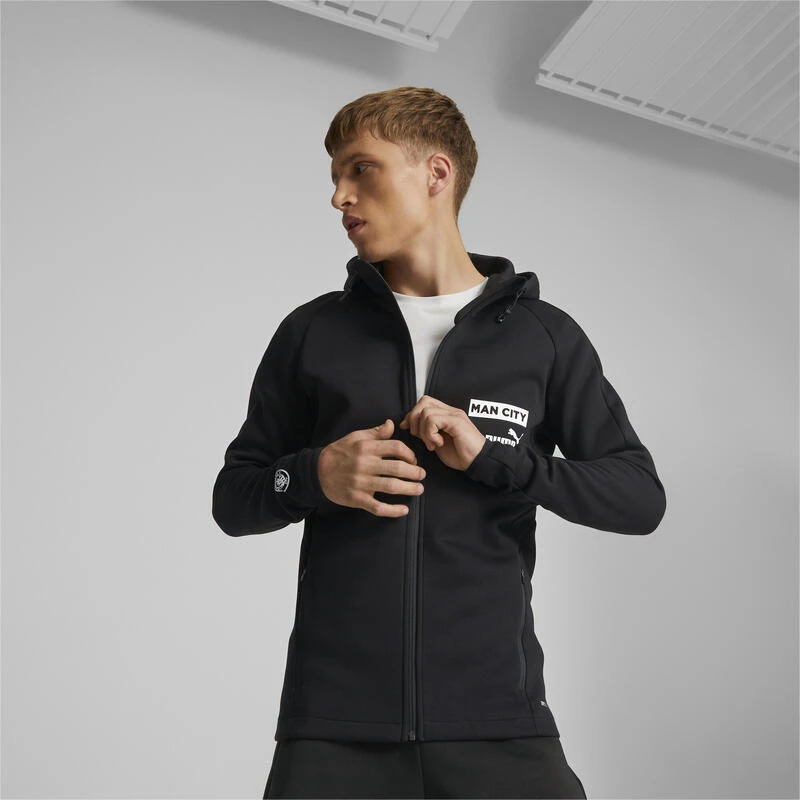 Manchester City F.C. Casuals Voetbaljack Met Capuchon Voor Heren PUMA 5 Manchester City F.C. Casuals Voetbaljack Met Capuchon Voor Heren PUMA - Afbeelding 3