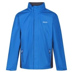 Regatta Matt Heren Hiking Waterdichte Jas - Middenblauw -WarmeK Kleding Winkel matt heren hiking waterdichte jas middenblauw 2