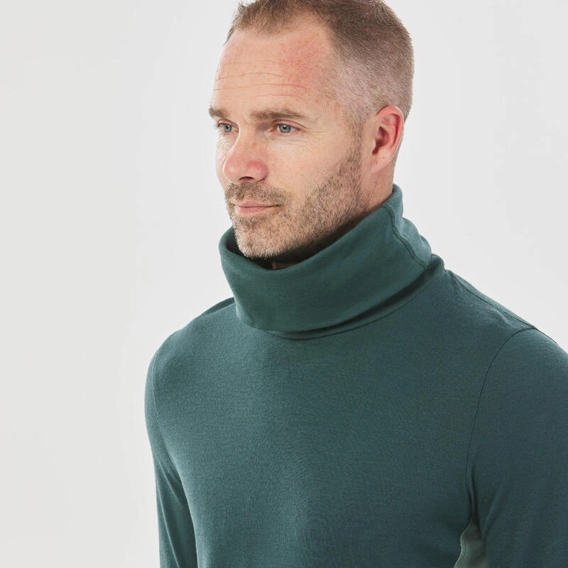 WEDZE Thermoshirt Voor Skiën Heren 900 Merinowol Opstaande Kraag 15 WEDZE Thermoshirt Voor Skiën Heren 900 Merinowol Opstaande Kraag - Afbeelding 13