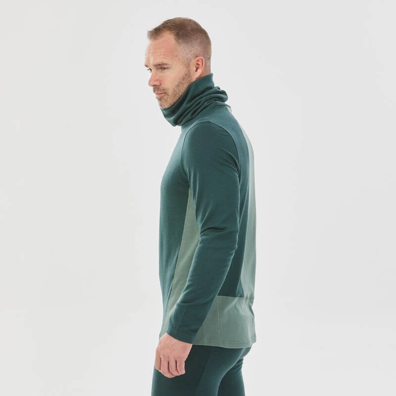 WEDZE Thermoshirt Voor Skiën Heren 900 Merinowol Opstaande Kraag 7 WEDZE Thermoshirt Voor Skiën Heren 900 Merinowol Opstaande Kraag - Afbeelding 5