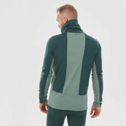 WEDZE Thermoshirt Voor Skiën Heren 900 Merinowol Opstaande Kraag 21 WEDZE Thermoshirt Voor Skiën Heren 900 Merinowol Opstaande Kraag -WarmeK Kleding Winkel merino thermoshirt voor skien heren 900 opstaande kraag dennengroen 6