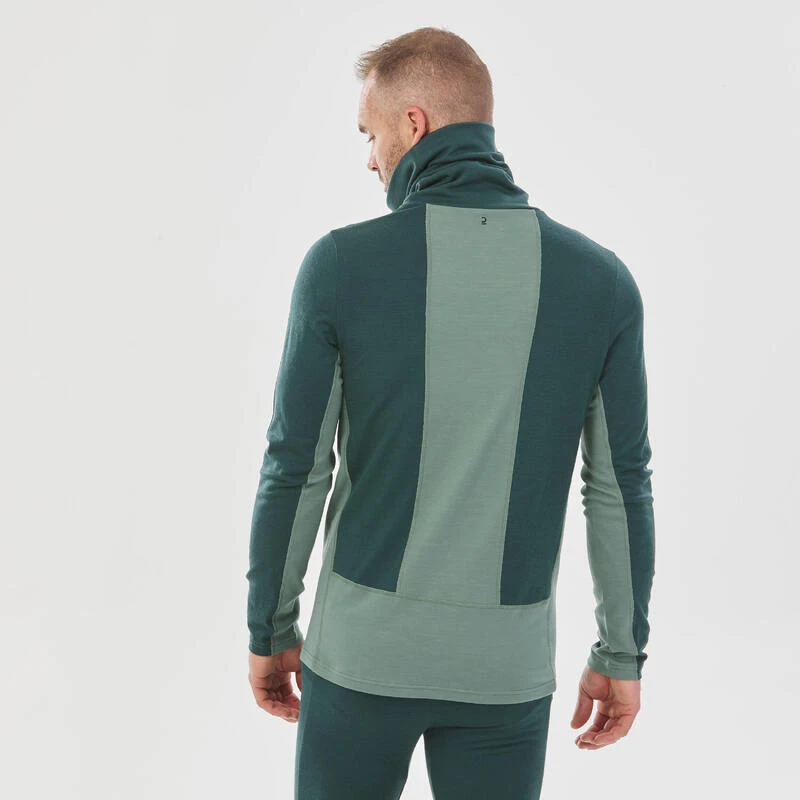 WEDZE Thermoshirt Voor Skiën Heren 900 Merinowol Opstaande Kraag 9 WEDZE Thermoshirt Voor Skiën Heren 900 Merinowol Opstaande Kraag - Afbeelding 7