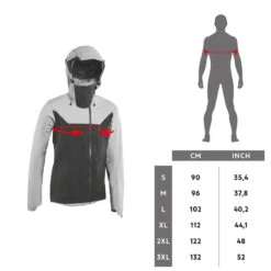 Rockrider MTB Regenjas Voor All-mountain -WarmeK Kleding Winkel mtb regenjas voor all mountain grijs 5