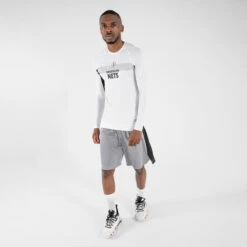 Ondershirt Voor Basketbal Heren/dames NBA Los Angeles Lakers UT500 -WarmeK Kleding Winkel ondershirt voor basketbal herendames nba brooklyn nets ut500 wit 6