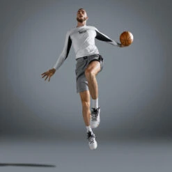 Ondershirt Voor Basketbal Heren/dames NBA Los Angeles Lakers UT500 -WarmeK Kleding Winkel ondershirt voor basketbal herendames nba brooklyn nets ut500 wit 9