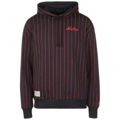 Oversized Sweatshirt Met Capuchon New Era Pinstripe