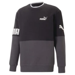 PUMA POWER Colourblock Sweatshirt Met Ronde Hals Voor Heren PUMA