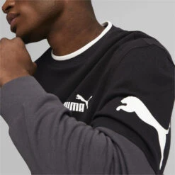 PUMA POWER Colourblock Sweatshirt Met Ronde Hals Voor Heren PUMA -WarmeK Kleding Winkel puma power colourblock sweatshirt met ronde hals voor heren puma 4