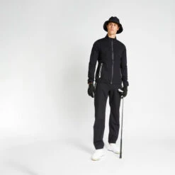 Regenjack Voor Golf Heren RW500 -WarmeK Kleding Winkel regenjack voor golf heren rw500 zwart 2