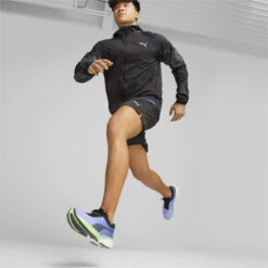 Run Favourite Bedrukt Geweven Jack Voor Heren PUMA -WarmeK Kleding Winkel run favourite bedrukt geweven jack voor heren puma 3