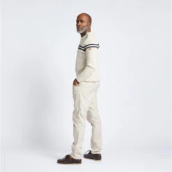 Tribord Schipperstrui Voor Heren Beige Met Blauwe Strepen 15 Tribord Schipperstrui Voor Heren Beige Met Blauwe Strepen -WarmeK Kleding Winkel schipperstrui voor heren beige met blauwe strepen 6